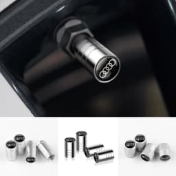 4Pcs Metal Alloy Car Wheel Tire Air Valve Caps Cover For Audi A3 A4 b6 b8 b7 A6 A8 S Line S3 S4 S6 Q3 Q5 Q7 Q8 Auto Accessories
