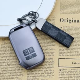 7 Buttons Soft TPU Gunmetal Key Fob Case Shell Cover For Kia Sportage Carnival Sedona K5 K3 K4 Auto Key Holder Bag Accessories