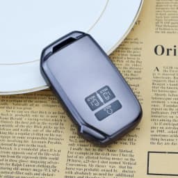 7 Buttons Soft TPU Gunmetal Key Fob Case Shell Cover For Kia Sportage Carnival Sedona K5 K3 K4 Auto Key Holder Bag Accessories