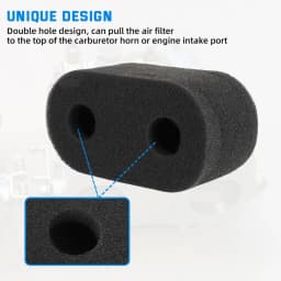 2PCS Foam Carb Sock Air Filters Double Trumpet For Weber DCOE Dellorto Jenvey Carburetor High Flow Intake Filter
