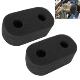2PCS Foam Carb Sock Air Filters Double Trumpet For Weber DCOE Dellorto Jenvey Carburetor High Flow Intake Filter