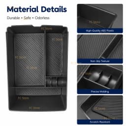 For Kia EV5 Central Armrest Storage Box for Kia Center Console Organizer Storage Box Container Holder Tray Accessories Parts Rep