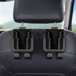 1/2PCS Car Seat Back Storager Hook With Cup Holder Phone Holder Car Headrest Organizer for Drinks, Bags Saving Space