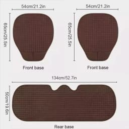 BLALION Summer Cool Flax Car Seat Cover Breathable Fabric Car Front/Rear Seat Cushion Chair Pad Mats for Car Accessories