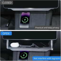 Center Console Screen Under Storage Box For Tesla Model Y 2023 2024 2025 2026 Center Console Hidden Storage Organizer Tray