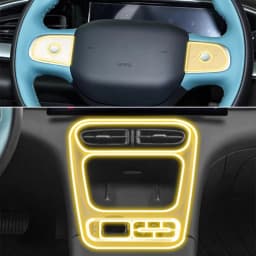 for Geely EX2 2025 2026 Car Interior Center Console Clear Protective TPU Film Anti Scratch Pre-cut PPF Sticker Auto Accessories