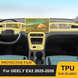 for Geely EX2 2025 2026 Car Interior Center Console Clear Protective TPU Film Anti Scratch Pre-cut PPF Sticker Auto Accessories