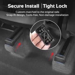 4pcs Seat Rail Protective Cover for Tesla Model 3 Y YL 2024-2026 Rail Slide End Protector Anti-kick Plug Trim Car Accessories