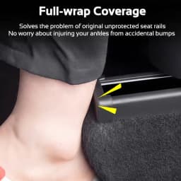 4pcs Seat Rail Protective Cover for Tesla Model 3 Y YL 2024-2026 Rail Slide End Protector Anti-kick Plug Trim Car Accessories