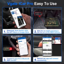 Vgate ICar Pro ELM327 V2.3 OBD 2 Car Diagnostic Tool WIFI BT4.0 for IOS/Android BT3.0 ODB2 Scanner Code Reader PK ELM 327 V1.5