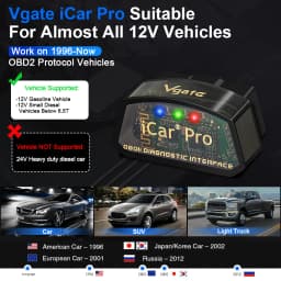Vgate ICar Pro ELM327 V2.3 OBD 2 Car Diagnostic Tool WIFI BT4.0 for IOS/Android BT3.0 ODB2 Scanner Code Reader PK ELM 327 V1.5