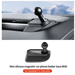 YZ Magnetic Silicone Phone Holder Fit Tesla Model YL Y 3 Juniper Highland Anti-Shake Strong Magnet for iphone 17 16 15 Car Mount