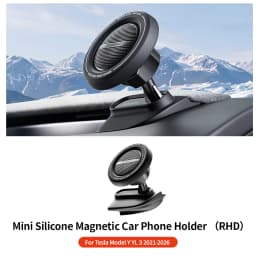 YZ Magnetic Silicone Phone Holder Fit Tesla Model YL Y 3 Juniper Highland Anti-Shake Strong Magnet for iphone 17 16 15 Car Mount
