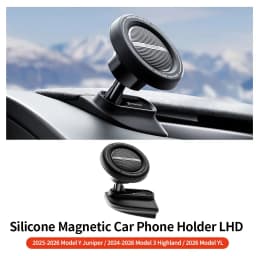 YZ Magnetic Silicone Phone Holder Fit Tesla Model YL Y 3 Juniper Highland Anti-Shake Strong Magnet for iphone 17 16 15 Car Mount