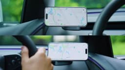 YZ Magnetic Silicone Phone Holder Fit Tesla Model YL Y 3 Juniper Highland Anti-Shake Strong Magnet for iphone 17 16 15 Car Mount