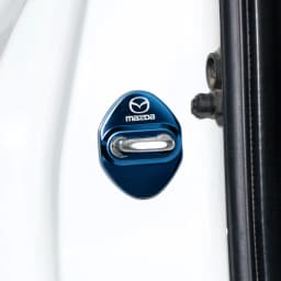 Interior Trim Strips Car Door Lock Cover Case Anti-Rust Silent Shock Buffer Door Latch Protector Interior Styling For Mazda 3 6