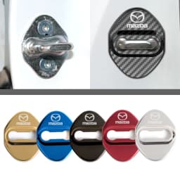 Interior Trim Strips Car Door Lock Cover Case Anti-Rust Silent Shock Buffer Door Latch Protector Interior Styling For Mazda 3 6