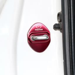 Interior Trim Strips Car Door Lock Cover Case Anti-Rust Silent Shock Buffer Door Latch Protector Interior Styling For Mazda 3 6