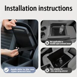 Universal Car Armrest Pad Plush Heightening Pad for Central Console 1pc for Vehicles for Car Interior Armrest Cover Summer Use