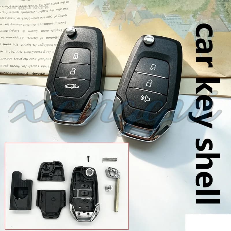 3 Buttons Folding Car Key Housing Key Case Shell for SAIC MAXUS Pick Up T60 LDV V80 G10