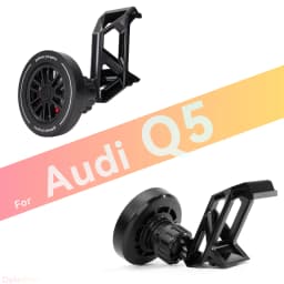 Custom Fit for Audi Q5 SQ5 2018-2023 2024 Magnetic Phone Mount Airflow Cooling Phone Holder 360° Swivel Dashboard Holder Base