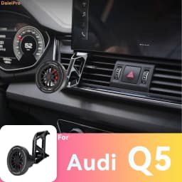 Custom Fit for Audi Q5 SQ5 2018-2023 2024 Magnetic Phone Mount Airflow Cooling Phone Holder 360° Swivel Dashboard Holder Base