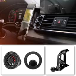 Custom Fit for Audi Q5 SQ5 2018-2023 2024 Magnetic Phone Mount Airflow Cooling Phone Holder 360° Swivel Dashboard Holder Base