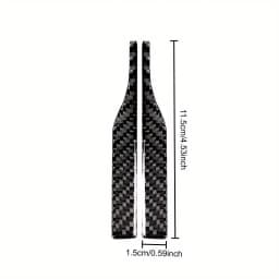 2pc Universal Auto Side Mirror Protector Sticker Carbon Fiber Anti-Collision Anti-Scratch Trim Strip Car Rearview Mirror Decor