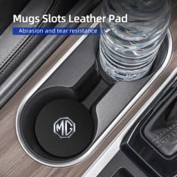 Car Coaster Carbon Cup Drinking Pad Cup Anti-Slip Pad Accessory Pad Suitable for Morris Garage MG ZS 5 7 6 Cyberster MG4 EV ES5