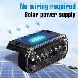 Universal Solar Warning Light Truck Side Lights LED Flashing Signal Lamp for Motorcycle Bicycle Night Safety Decor Accessories