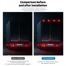 Universal Solar Warning Light Truck Side Lights LED Flashing Signal Lamp for Motorcycle Bicycle Night Safety Decor Accessories