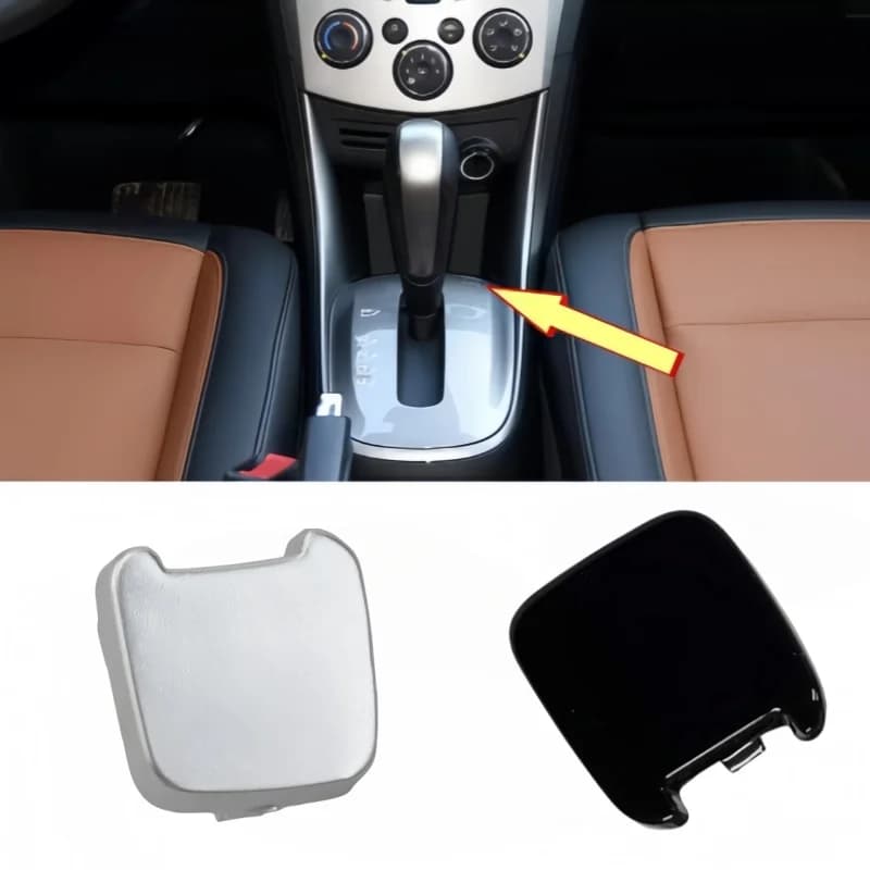 42559686/42355599  Gear Shift Gaiter Boot Console Trim Cover for Chevrolet TRAX Fit Buick Encore 2017-2018 Black Silvery