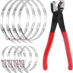 Hose clamp pliers universal CV boot clamp set, rust-resistant and durable, not easy to deform or break, tight and secure installation, compatible with various car models, a must-have hardware accessory for car repair.