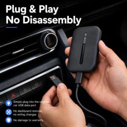 CarRocket Android 15 Wireless CarPlay Android Auto 4in1 CarPlay Ai Box 4Cores 2GB RAM+16GB ROM Plug and Play Stable Transmission