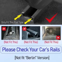 ISGTDRM 4pcs Seat Rail Cover Protector For Tesla Model 3 Y Juniper Accessories 2026 -2021 Rear End Pieces Backseat Slide