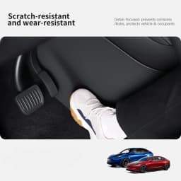 Center Console Side Protector with Rear AC Kick Mat for Tesla Model Y/ 3/YL Juniper Anti Scratch Wearproof Durable Cover