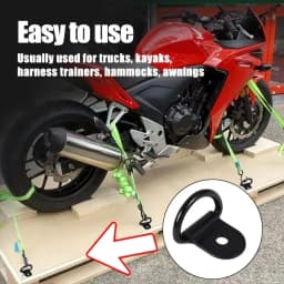 10/20Pcs Stainless Steel D Shape Pull Hook Tie Down Anchor Ring for Truck Trailer RV Boat Cargo Accessories