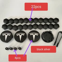 Car 25PCS 29PCS 56/57mm For Tesla Model 3 Y Wheel Original Car Center Caps Logo Emblem Rims Hub Cover Caps Badge Accessories
