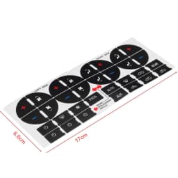 Dash AC Radio Button Repair Stickers Fit 07-14 GMC Avalanche Tahoe Sierra Climate Control Decal Replacement