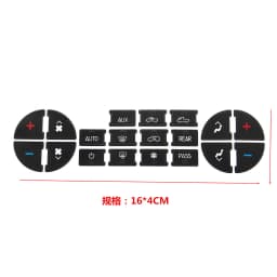 Dash AC Radio Button Repair Stickers Fit 07-14 GMC Avalanche Tahoe Sierra Climate Control Decal Replacement