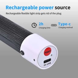 New 73cm Flexible Silicone LED Strip Light High Lumens LED Flashlight Stick Professional Work Light Portable Tool For Car Repair