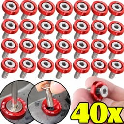 JDM Fender Washers M6 Bolt Set Car Modification Gasket Screw Fender Bumper Engine Aluminum Concave Screws Hex Fastener for Honda
