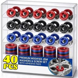 JDM Fender Washers M6 Bolt Set Car Modification Gasket Screw Fender Bumper Engine Aluminum Concave Screws Hex Fastener for Honda