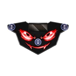 Solar Power Car Decorative Lamps Demon Eyes Light Cool Flashing Warning Light Dynamic Safety Vehicle Signal Lights for Halloween
