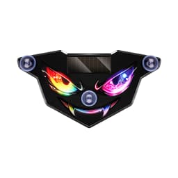 Solar Power Car Decorative Lamps Demon Eyes Light Cool Flashing Warning Light Dynamic Safety Vehicle Signal Lights for Halloween