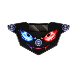Solar Power Car Decorative Lamps Demon Eyes Light Cool Flashing Warning Light Dynamic Safety Vehicle Signal Lights for Halloween
