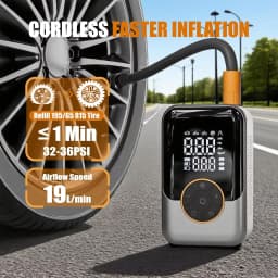 Portable Air Pump Wireless Car Tire Inflator Electric Air Compressor LCD Display Air Injector for Bike Car Motorcycle Tyre Ball