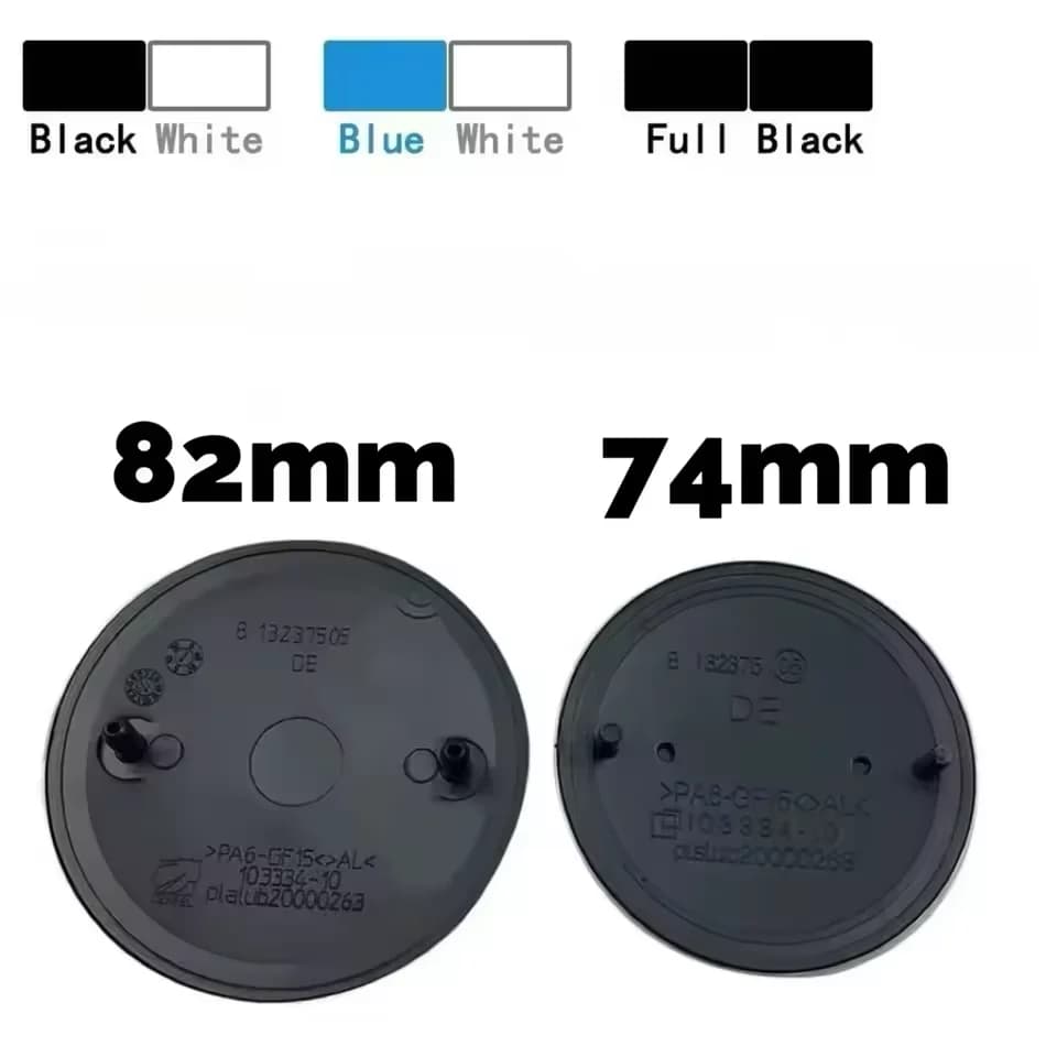 74mm 82mm 3D ABS Car Front Hood Bonnet Rear Trunk Replacement Emblem Badges For E46 E90 E60 F30 F10 E39 E36 F20 G30 G20 E87 E92