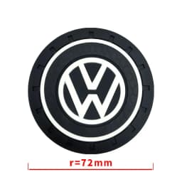 1/2pcs Car Cup Mat Anti-slip Bottle Holder Coasters Emblem For VW CC Polo Golf 4 MK7 MK5 MK4 MK6 Passat Touran Scirocco Tiguan