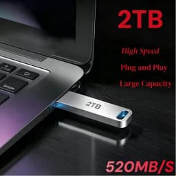 Lenovo Metal USB Adapter Flash Drive USB 3.0 128GB 256GB 512GB High Speed Metal Mini U Disk Pendrive 1TB 2TB Memory Stick